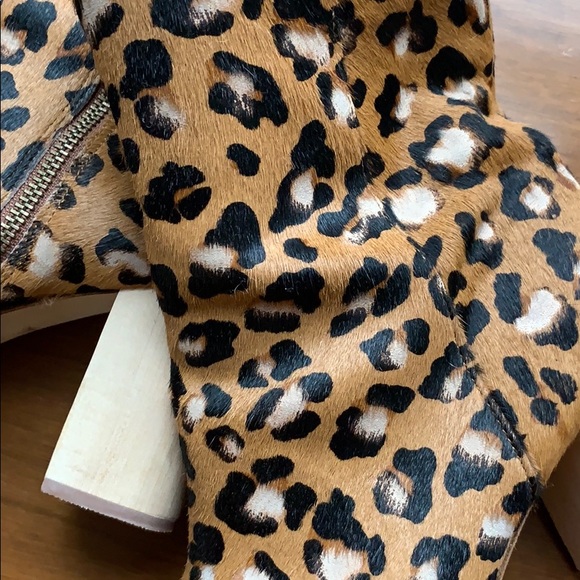 Farylrobin Leopard Calf Hair Boots - Size 10 - Picture 7 of 8